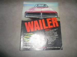 Dodge Charger R/T Automotive Ad - Vintage - Wailer Chrysler MOPAR - Picture 1 of 1