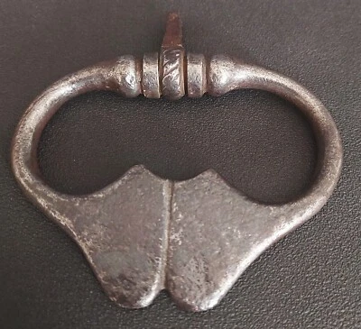 Heurtoir de porte fer forgé époque XVIIème petit modèle - Photo 1/4