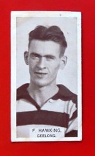 1933 WILLS VFL Cigarette Card:  FRED HAWKING  (Geelong)  #172