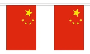 CHINA 3 METRE BUNTING 10 FLAGS flag 3M CHINESE - Picture 1 of 1