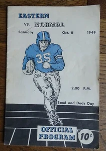 1949 Eastern Illinois Panthers vs. Ill. State Normal University Football-Programm - Bild 1 von 5
