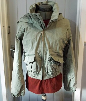 Jaqueta Bombardeiro Curta Feminina Impermeável Vintage TIMBERLAND - EU38/UK10/US6 - c2008 - Imagem 1 de 4