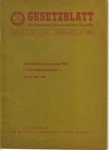 Gesetzblatt der DDR Berlin 1968 Sonderdruck 581 Lastaufnahmemittel Arbeitsschutz - Bild 1 von 4