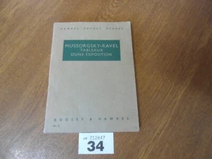 MUSSORGSKY - RAVEL Tableaux d`une Exposition - Hawkes Pocket Scores No.32 - Picture 1 of 8