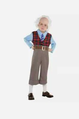 Nuevo con etiquetas Disfraz de Halloween Old Geezer Old Man para niños talla pequeña 4-6 traje y cinturón divertido Foto 1 de 4