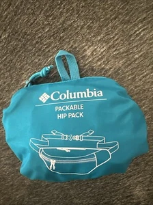 Columbia Lightweight Packable Hip Pack with Adjustable Belt Turquoise  6￼ - Picture 1 of 2