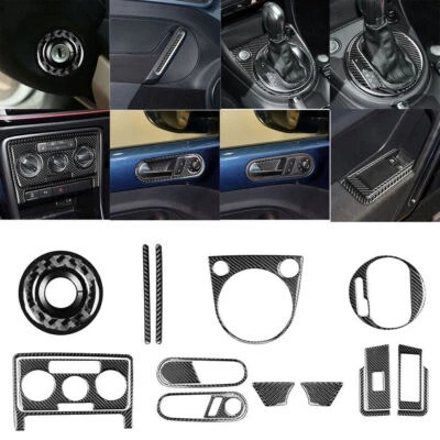 Kit de cubierta interior completo de fibra de carbono de 17 piezas para Volkswagen Beetle 2012-2019 Foto 1 de 4