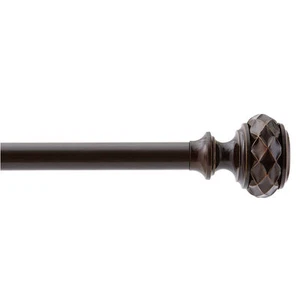 Textura 3/4" Adjustable Curtain Rod - Oiled Bronze, 36" - 72" - Picture 1 of 1