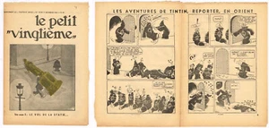 PETIT VINGTIèME/XXème 1933 n° 49 TINTIN CIGARES PHARAON / EN ORIENT BE - Picture 1 of 1