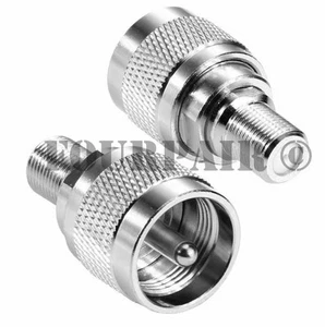 UHF PL-259 Male Plug to F Type Female RF Radio Coax Adapter Converter Connector - Picture 1 of 1