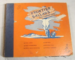 BILL BENDER -- Three 78's & Album -- FRONTIER BALLADS -- Stinson Album Set # 410 - Picture 1 of 8
