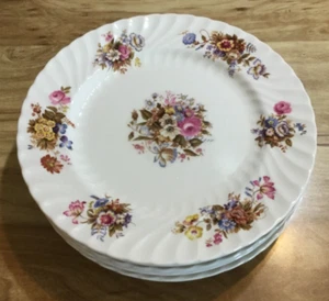 8 Preciosas Placas de Pan de China de Hueso Inglés Fino Patrón de Verano John Aynsley - Imagen 1 de 5