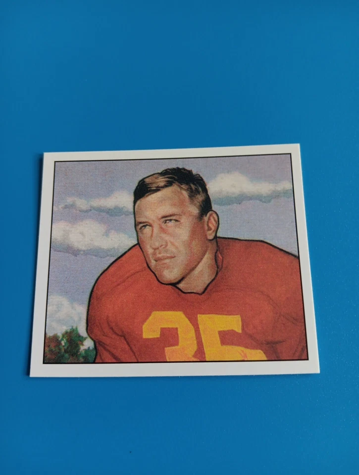 Bill Dudley 1950 Bowman Reprint Football Card Washington Redskins #29 - Image 1 of 2