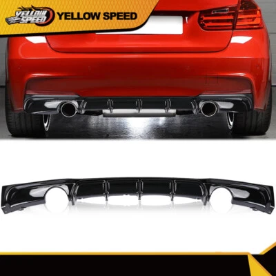 Fit For BMW F30 3 Series M Sport Sedan 2012-2018 Lower Rear Bumper Diffuser Lip  - Image 1 of 4