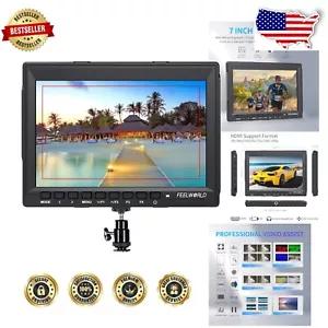 Ultra HD 7" Video Monitor with Sunshade - Steady Cam & Camcorder Kit Accessory - Picture 1 of 10