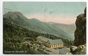 Antigua postal Summit Mt Mansfield Vermont coloreada a mano publicada 1910 - Imagen 1 de 2