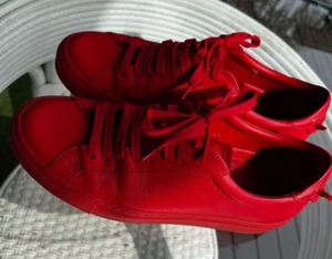 Men's Givenchy Paris - Red Leather Sneaker Size 39 - Picture 1 of 7