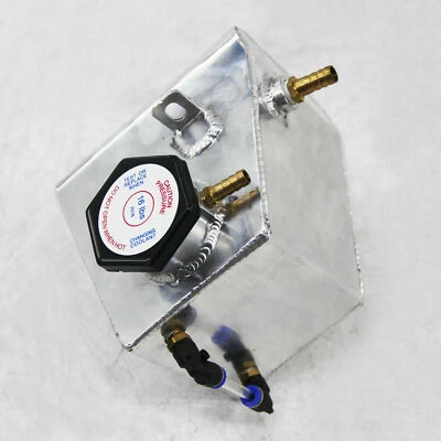 Tanque de refrigerante de aluminio 5330 apto para Mini Cooper 2002-2008 lata de desbordamiento plateada Foto 1 de 4