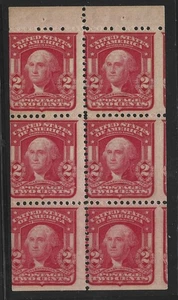 USA 319g -  Washington - F/VF -MNH  - Booklet Pane of 6- CV$240.00 - Picture 1 of 2