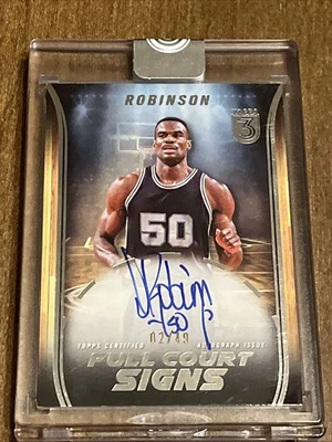 2024 Topps 3  Full Court Signs David Robinson San Antonio Spurs Auto/49 🔥🔥🔥🔥 - Image 1 of 4