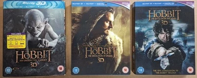 BLU-RAY - The Hobbit Trilogy - BLU-RAY + 3D BLU-RAY - (Lenticular Slipcase) - Image 1 of 2
