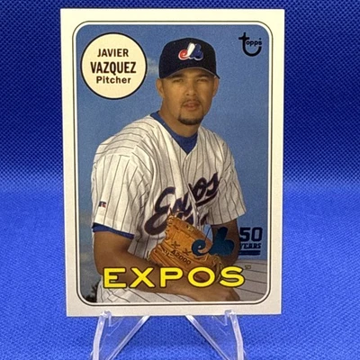 2019 Topps Archives Javier Vazquez 50 Years Blue #’d 138/150 Montreal Expos - Image 1 of 2