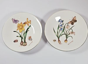 Royal Kendal Fine Bone Chinas 5" Dish Set of 2 Signed Helen Phillips Artist - Picture 1 of 6