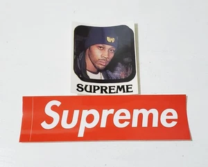Supreme Logo & Wu-Tang Clan Wu Tang RZA Sticker LOT - Picture 1 of 1