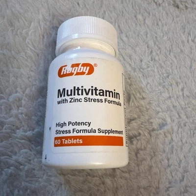 Fórmula de estrés multivitamínico de rugby con zinc 60 pestañas caducidad 12/2025 Foto 1 de 3