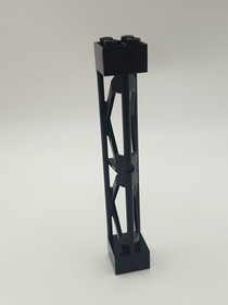 LEGO &reg; 58827 lattice mast 2x2x10 black support pillar from 7744 8709 int. Ship.