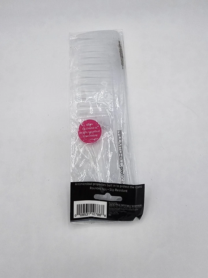 Peine desenredante Paul Mitchell Pro Tools, diente ancho 1 unidad (paquete de 1), blanco Foto 1 de 1