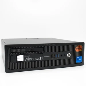 HP Elitedesk 800 G1 SFF i7 16GB 240GB 2TB 1GB Gpu GT710 Win 11 PC Starr Desktop - Bild 1 von 5