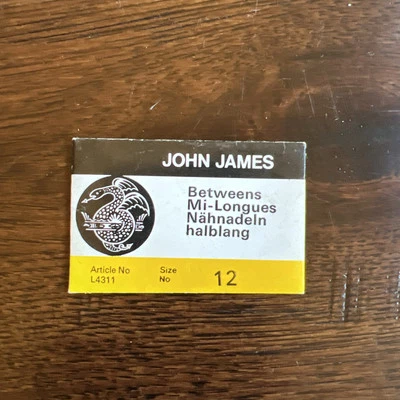 John James Betweens Needles Gold Size 12 Package of 25 - Image 1 of 2