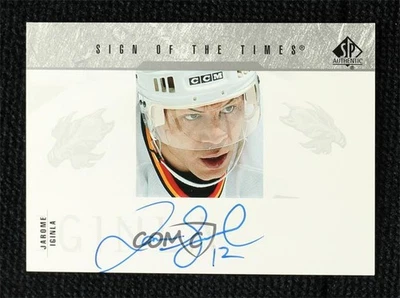 2003-04 SP Authentic Sign of the Times Jarome Iginla #SOT-JI Auto HOF - Image 1 of 2