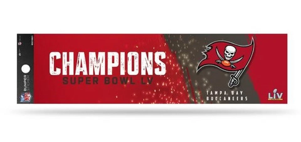 Letrero de calle de plástico Tampa Bay Buccaneers Super Bowl LV Champions, 16 x 3,5... Foto 1 de 1