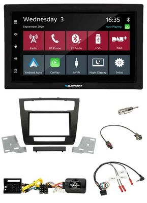 Blaupunkt DAB Bluetooth USB Lenkrad 2DIN Autoradio für BMW 1er aut. Klima E81/E8 - Bild 1 von 4