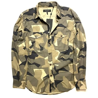 RAG & BONE Mens Engineered Camo Jack Shirt Jacket Green (MSRP $350) - Image 1 of 4