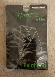 Totes Rain Bonnet /Bonnet de Pluie/Rain Hat/Rain Hood OffWhite Nylon Lining New