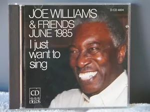 JOE WILLIAMS & FRIENDS 'i just want to sing' '85 delos / ex - Picture 1 of 3