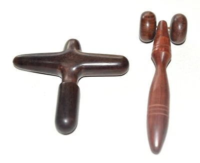 Traditional Thai Wooden Massage Tools For Foot Hand Body Reflexology( Set of 2) - Image 1 of 4