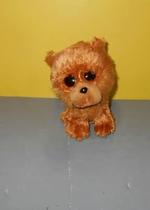 Ty Beanie Babies BARLEY the 6" Chow Chow Dog Brown With Gold Glitter Eyes - Picture 1 of 2