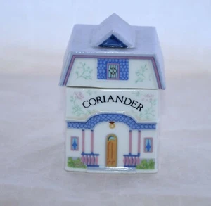 Tarro de casa de cilantro Lenox Spice Village 1989 porcelana fina vintage - sin usar - Imagen 1 de 5