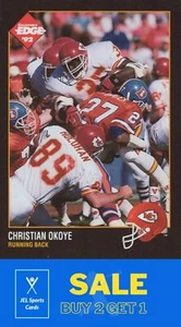 1992 Collector's Edge #70 Christian Okoye - Picture 1 of 2