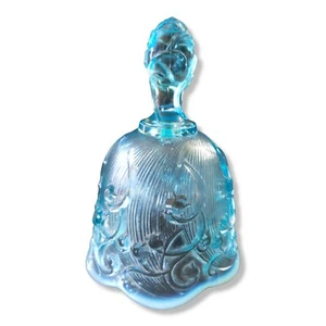 Fenton Art Glass Bell Lily of the Valley Opalescent Blue Aqua Deco Style  - Picture 1 of 10
