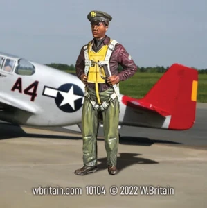 W.Britain 10104 U.S.A.F. Tuskeegee Airman, 1943-45 (Großbritannien) - Bild 1 von 2