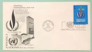 Sc UN United Nations 6c 1968 Intl Year For Human Rights FDC Fleetwood Cover - Picture 1 of 2