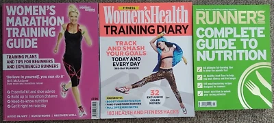 3 BOOKS - Women's Marathon Training & Nutrition Guide & Diary 2000's Pb - Image 1 of 4