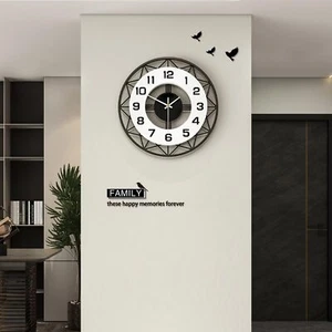 Large Wall Clock for Living Room Decor Modern Round Decorative Wall Clock for... - Picture 1 of 5