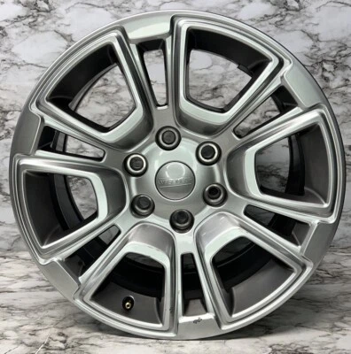 2022-2023 JEEP WAGONEER 18x8 18" Wheel Rim GENUINE OEM SILVER 04755334AA HN-9295 - Imagem 1 de 4