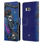 Official David Lozeau Colourful Grunge Leather Book Case For Htc Phones 1